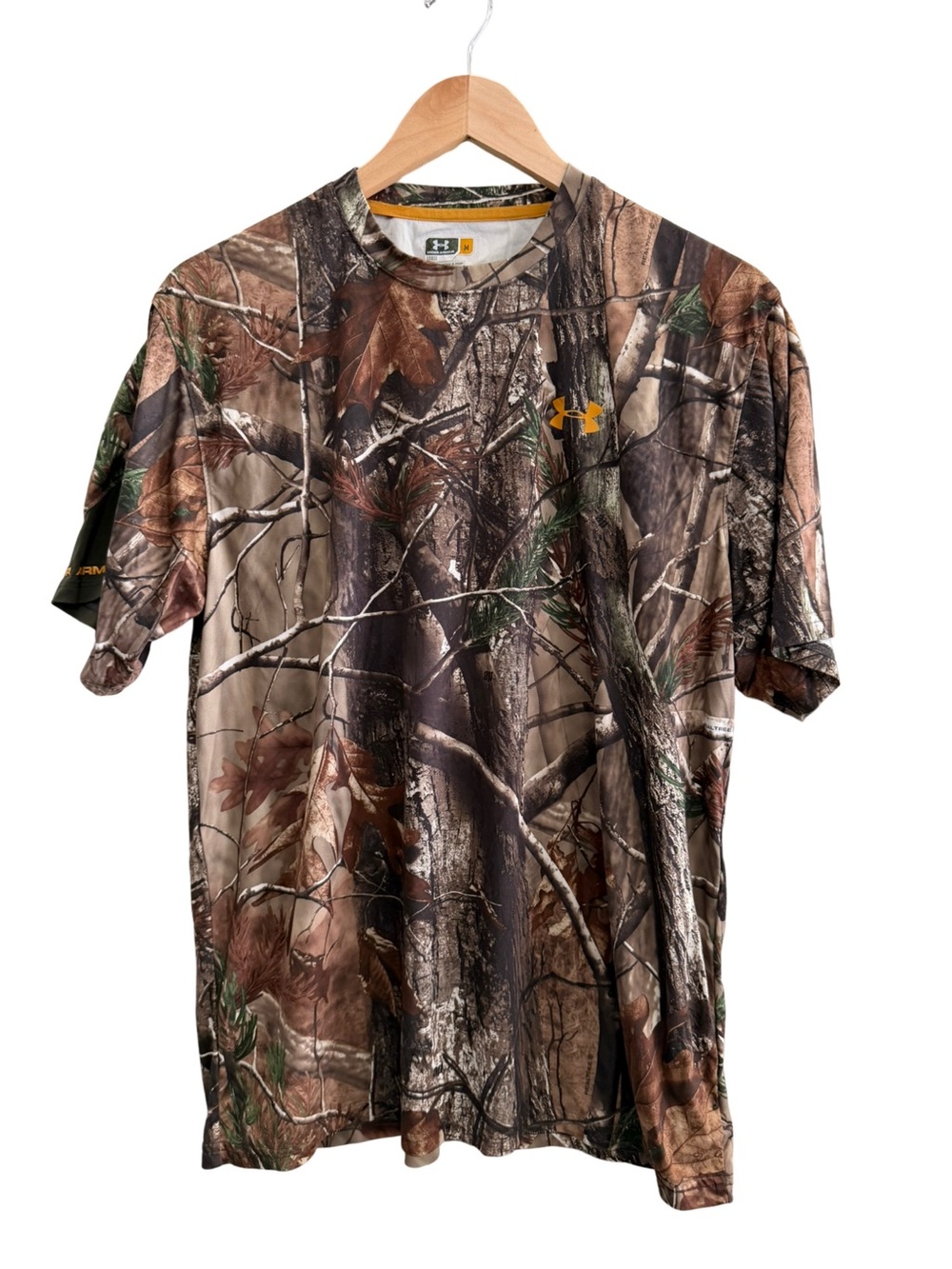 Under Armour Scent Control Camo Short Sleeve Hunting Shirt Men’s Medium